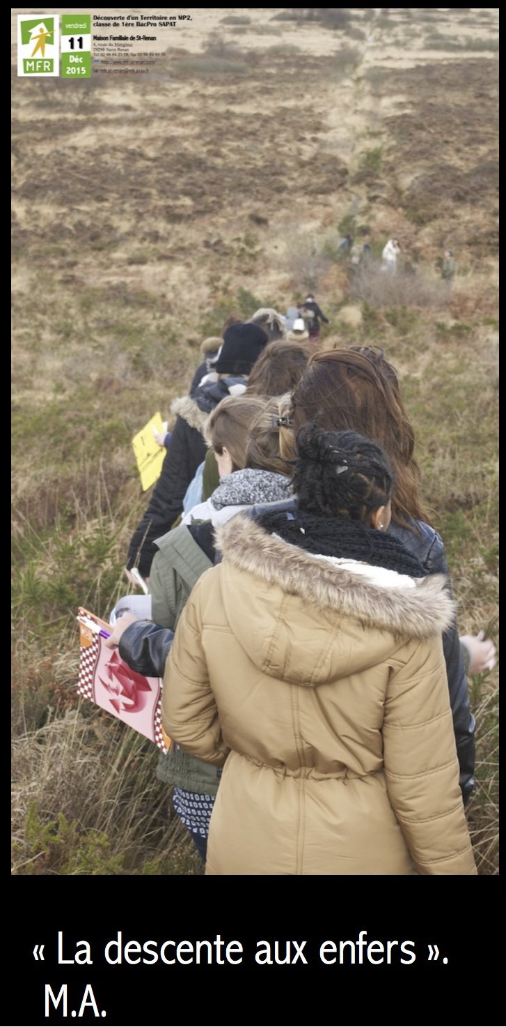 2ème sortie extérieure dans le cadre du MP2 en 1ère BacPro SAPAT